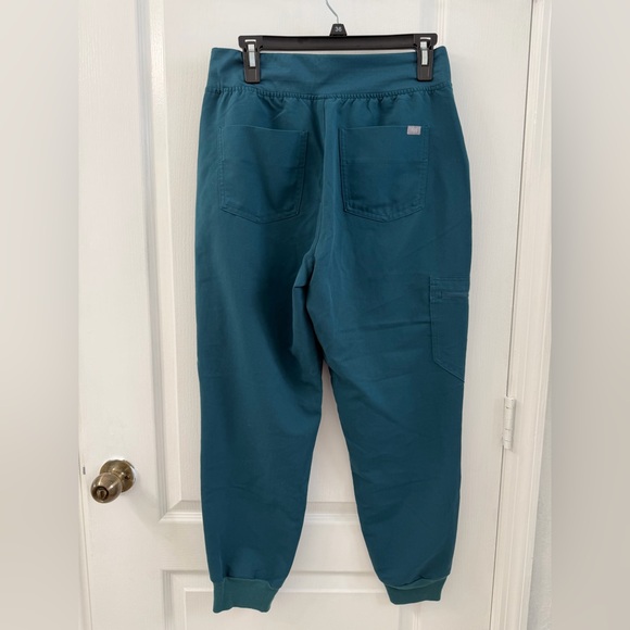 FIGS High Waisted Zamora Jogger Scrub Pant LIMITED EDITION Caribbean Blue Sz M/P - Picture 10 of 12